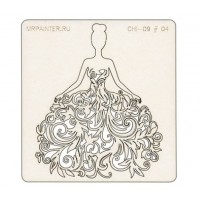 Чипборд "Невеста", 9,5*10 см