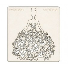 Чипборд "Невеста", 9,5*10 см