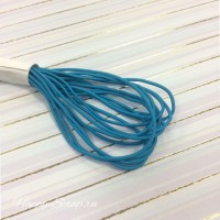 Шнур эластичный 1,5 мм, голубой (0,5 м)