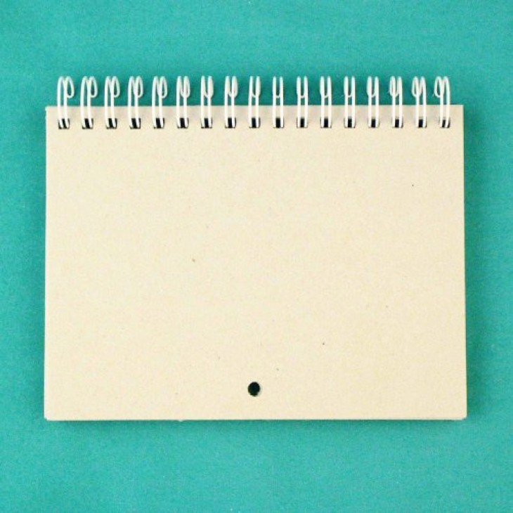 Заготовка для календаря на белой пружине, А6, 7 листов (КП001-Б)