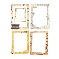 Набор декоративных рамок из картона Газета, 5 шт 1206679