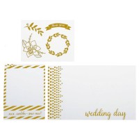 Набор оверлеев (прозрачных карточек) Wedding day, 10х17,5 см 1788366
