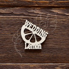 Чипборд WEDDING LEMON, 5,3*5 см