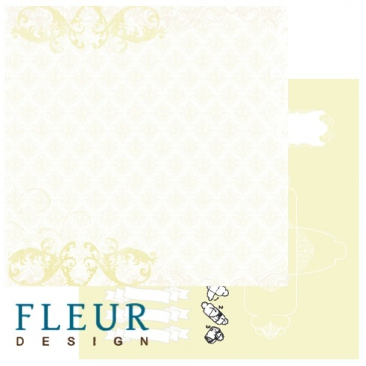 Лист двусторон. бумаги от FLEUR design Коробочка 190 гр/м 30х30 см (FD1001305)