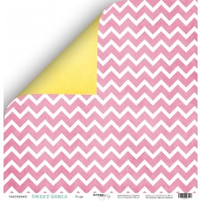 Лист двусторонней бумаги 30x30 от Scrapmir Пудра из коллекции Sweet Girls(SM2500005)