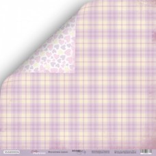 Лист двусторонней бумаги 30x30 от Scrapmir Фиолетовое Одеяло из коллекции Daddy's Princess (SM4000004)