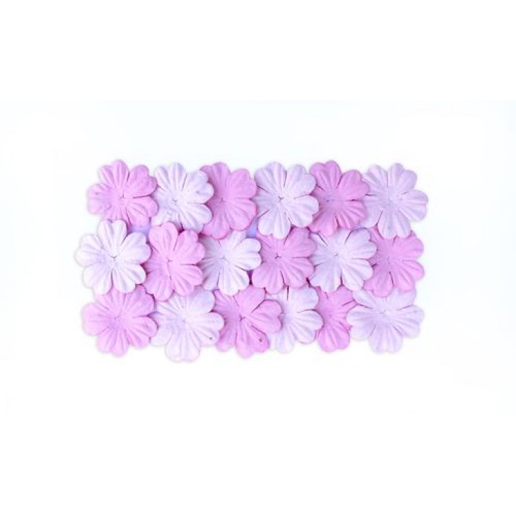 Набор цветков из шелковичной бумаги, 2 вида, упак./20 шт.светло-розовый/розовый