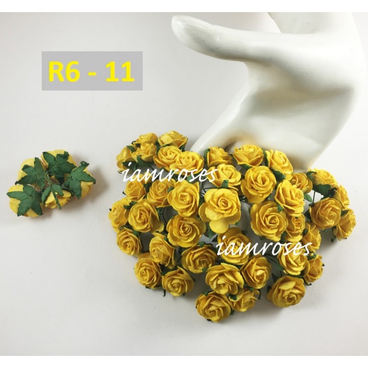 Роза 2,5 см, желтый