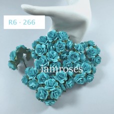 Роза 2,5 см, ярко-голубой