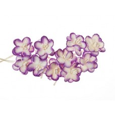 Набор цветки вишни из бумаги, упак./10 шт. фиолетовый/белый (SCB300208)