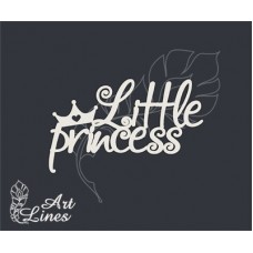 Чипборд надпись Little princess